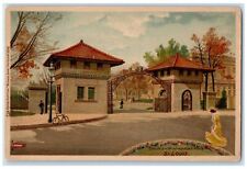 c1905s Entrance To Westmoreland Place Trees St. Louis Missouri MO Tuck Postcard picture