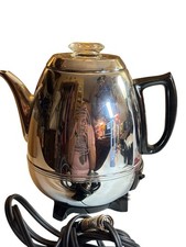 GE Pot Belly Percolator Coffee Maker Cat No 18P40 No Inside Parts (Cord Works) picture