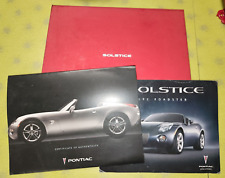 2006 Pontiac Solstice First 1000 Ltd Edition Press Folio + COA picture