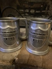Two CARSON CASTING Co. Freeport PA statesmetal Mugs Steins ~ Vintage pair picture