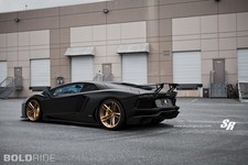 Cars 2014 sr auto lamborghini aventador project700 gold Art Print Poster 11x17 picture