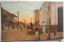 Caguas Puerto Rico Calle Acosta Early Postcard Circa 1910 picture