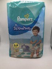 Pampers Splashers 5-6 10 Pack 14+ Kg 31+ Ibs Unopened 360 Degree Protection  picture