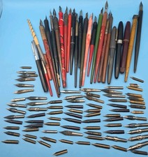 Vintage Fountain Pen & Nibs Lot Sheaffer Wsterbrook Wearever Skater Platinum picture