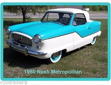 1960 Nash Metropolitan Auto Refrigerator / Tool Box Magnet Man Cave picture
