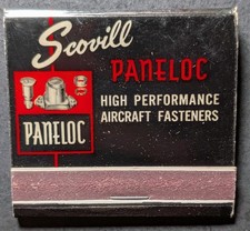 Vintage Paneloc Aircraft Waterbury Connecticut Full Matchbook picture