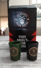 DEATH WISH COFFEE 2024 SHAMROCK SHOT GLASS SET (2) ST. PATRICK'S DAY 1 Of 250 picture