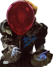Bill Skarsgard Signed Autograph It 11X14 Photo Beckett BAS Pennywise picture