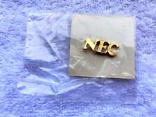 1979 Gold Color NEC Lapel Pin 1963-1991 Original Logo Union Made in USA SEALED picture