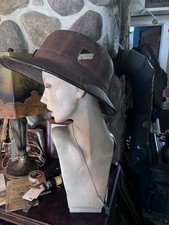 Antique WW2 Military Pith Hat Helmet 1st Version German Authentic picture