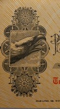 RARE Vintage 1915 BANK of BATES CITY Missouri MO Canceled CHECK Eagle 🎨 Art picture