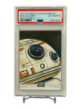 2020 Topps Star Wars Rise of Skywalker S2 BB-8 Sketch by Nick Allsopp PSA Auth picture
