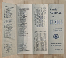 RARE Cuban Cuba BASEBALL 1964 NATIONAL SERIE SELECTIVA SCHEDULE ROSTERS picture