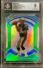 2007 TOPPS FINEST MOMENTS TOM BRADY GREEN REFRACTOR #D 170/199 BGS 9 MINT picture