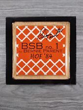 BSB no.1 By Bernie Parent Autographed Empty Wooden Cigar Box Philadelphia Flyers picture