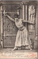 Vintage Actress SARAH BERNHARDT Postcard as Theodora / 1902 French Cancel picture