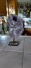 purple amethyst agate geode picture