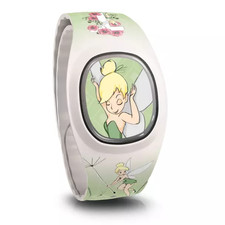 Disney Tink Tinker Bell Floral Magicband Plus White Green Unlinked Sealed - NEW picture