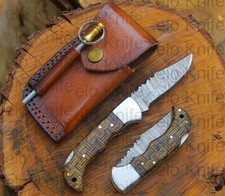 Handmade Pocket Knife High Quality Damascus Folding Knife for Retailer (25-Pcs) picture