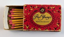 Vintage Paul Young's Restaurant Washington DC Pocketbox Matchbox Matches picture