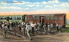 Panama Canal Zone Employee Pay Car Railroad Train Balboa to Colon Postcard F16 picture