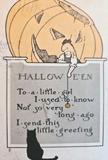 Halloween Antique Postcard