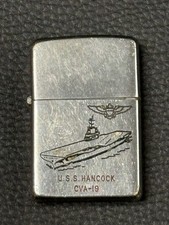 Vintage 1950’s Zippo - U.S.S. HANCOCK CVA 19 - Korean ERA picture