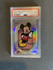 Mickey Mouse - 2024 Topps Chrome Disney #1 Refractor PSA 9 Mint picture