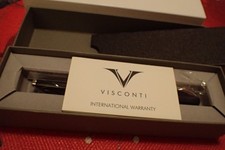 Visconti Michelangelo Dark Blue/Black Medium Nib Fountain Pen Brand New picture