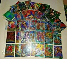 1994 1995 Marvel Metal Fleer 100 Trading Cards Lot Silver Flasher Alternate M DC picture