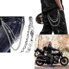 Men Women Gothic Skull Chain Wallet Belt Necklace Punk Biker Long Pocket picture