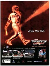 2003 MLB Slug Fest 2004 Print Ad, Jim Edmonds St. Louis Cardinals Video Game picture