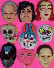 VTG HALLOWEEN Mask SKELETON Ben Cooper Topstone Rare BATMAN HUGE Lot Bugs Bunny picture