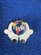 Disney Pin 116: EPCOT 2000 Logo Mickey Hands Around the Globe White Gloves picture