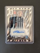 Topps Kenan Yildiz Juventus 1st Bowman Chrome Prospects Auto BC-KY 03/75 picture