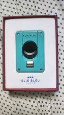 Elie Bleu Slide Button Cigar Cutter, Gloss Teal with Black Blades, EBC4413, NIB picture