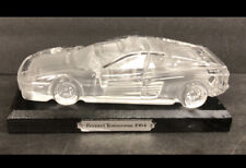 1984 FERRARI TESTAROSSA, GLASS CRYSTAL CAR PAPERWEIGHT GREAT CONDITION W/ STAND picture
