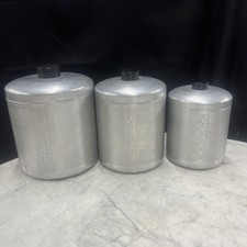 Vintage 1950's Century Aluminum Ware USA Nesting Canister with Lids picture