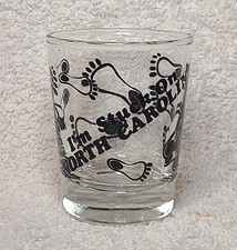 Shot Glass New I'm Stuck on North Carolina Footprints Barefoot NC Charlotte 45 picture