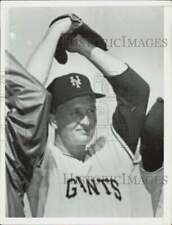 Press Photo New York Giants' Baseball Team Relief Pitcher John 