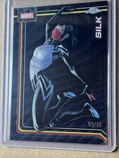 2026 Marvel Topps Chrome Silk Black Wave 09/10 Card #156 Spiderman Spiderverse picture