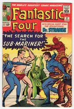 Fantastic Four 27 1964 Marvel Comics VG+ 4.5 1st Crossover App Dr. Strange Thing picture