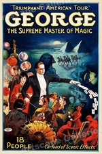 George - Master of Magic 1920s Vintage Style Magic Poster - 24x36 picture