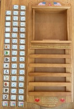Charles Wysocki New In Box Perpetual Wooden Calendar Americana With Plate Holder picture