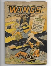 Wings Comics 85 1947 Fiction House G/VG 3.0 Captain Wings Ghost Squadron picture