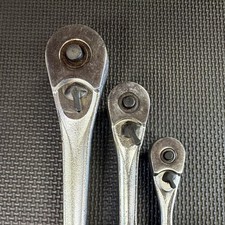Craftsman 1/2”, 3/8”, 1/4” Ratchet Set - USA - Vintage - Working Condition picture