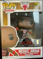 Funko POP NBA Michael Jordan Chicago Bulls Pinstripe Jersey Exclusive #126 picture