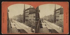View on Fifth Avenue looking down Old Historic Photo picture