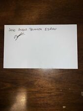 JOSE ANGEL BERAMZA - BOXER - AUTOGRAPH SIGNED - INDEX CARD -AUTHENTIC - C371 picture