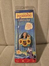 Disney Pocahontas Clippity Clock Attaches Magnetically, Stands, or Clips NISP picture